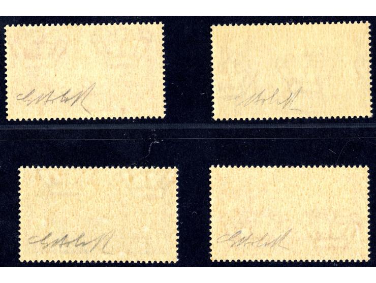 ITALIAN EAST AFRICA: 1941, Hitler/Mussolini, the 4 unissued values in different design, unhinged mint, very fine, all sign. G