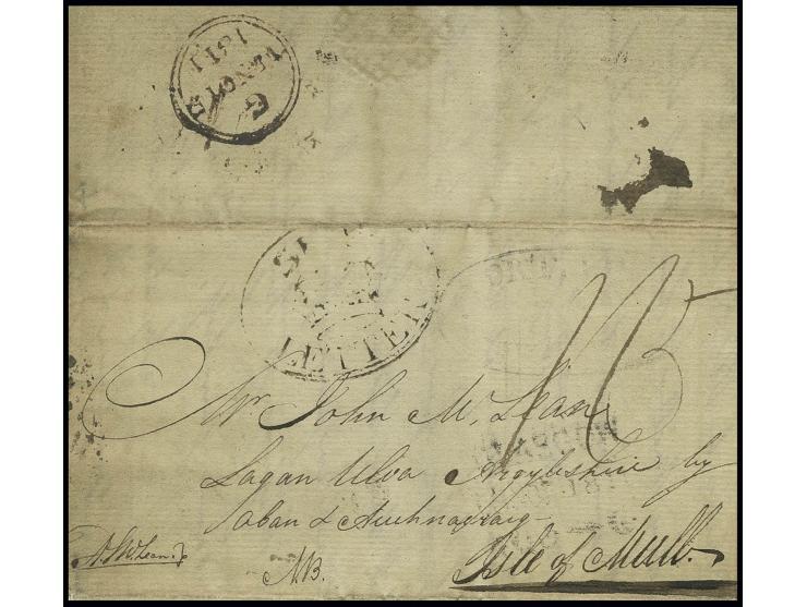 Mauritius: 1811, entire letter from Grand River, written by an English officer to his father at the Scottish Isle of Mull wit