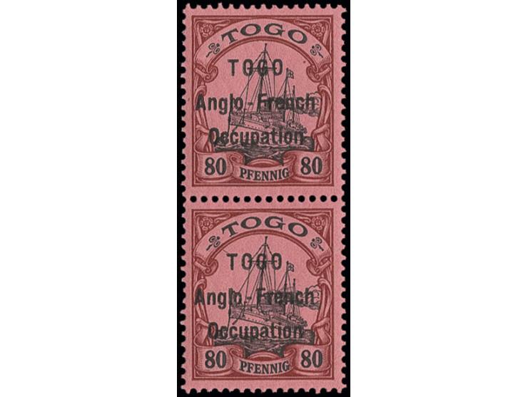 80 pfg. vertical pair, unhined mint, fine, signed Bloch ex Dr. Rueger