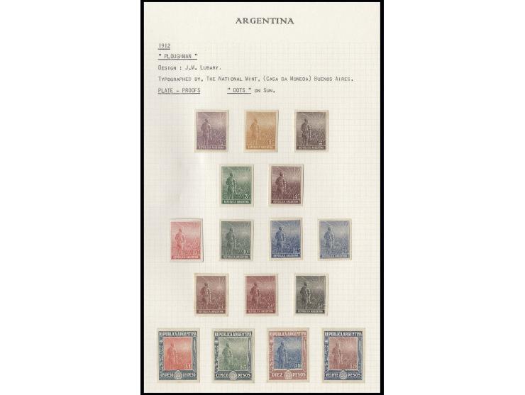 1912, Labrador ½ c.-20 p., imperforated plate proofs in issued colours on ungummed paper