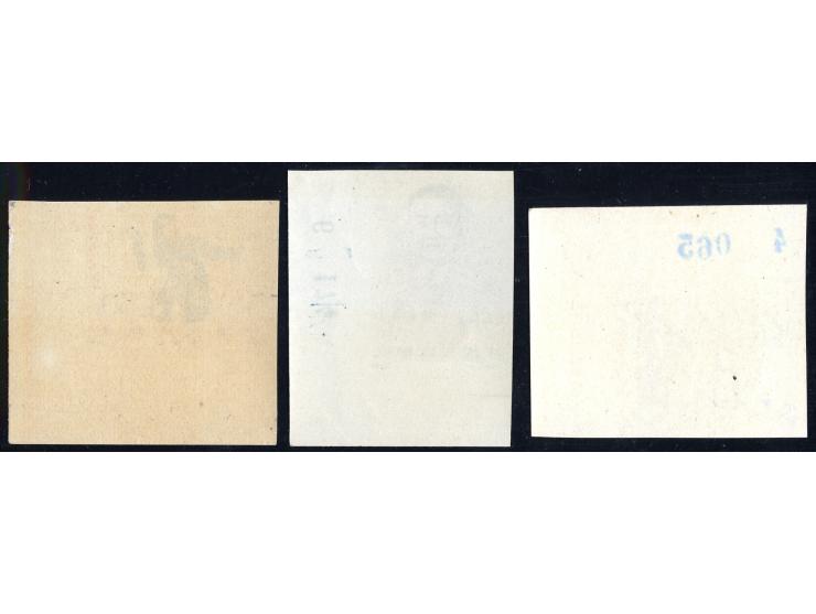 1962, 4-50 f. imperforated, 8 values cpl., all from right sheet corners (except 30 f. all from the bottom row), unhinged mint