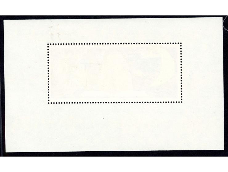 Study Science souvenir sheet, unhinged mint, very slight colour spots on gum side, otherwise very fine and fresh