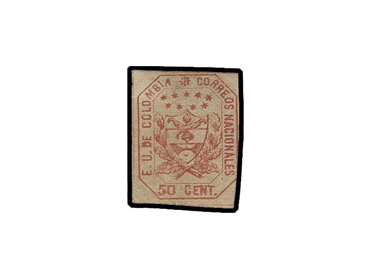 1863, 50 c. red instead of 20 c. red, socalled error of colour, slightly touched at right, otherwise good to wide margins and