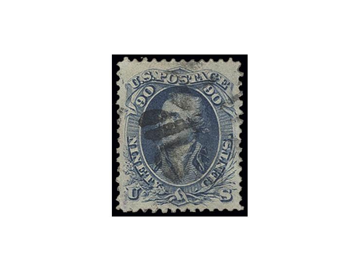 90 c. blue, used, fine, signed Brettl