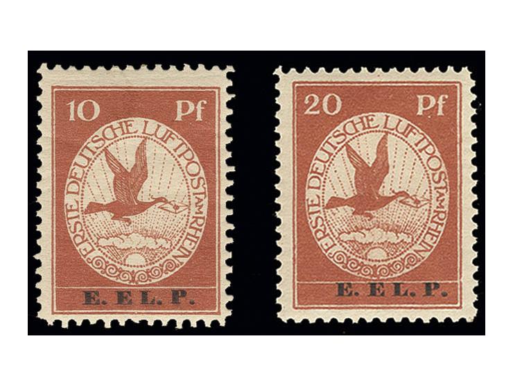 10 Pfg. ungebraucht und 20 Pfg. postfrisch, Pracht (Mi. 1.350,-)