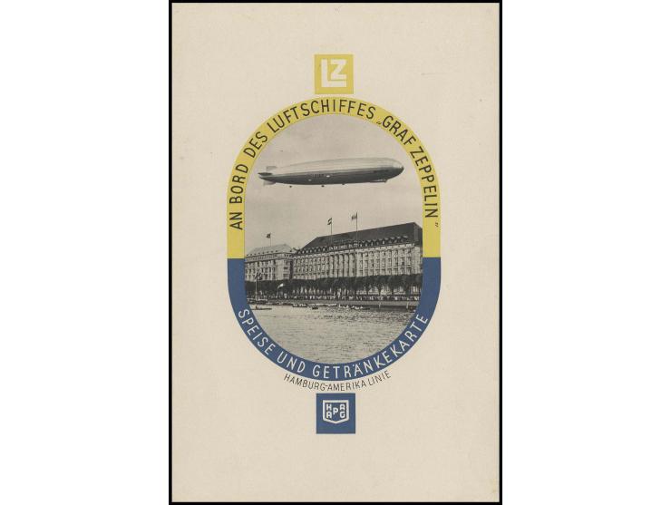 DIVERSES: 1931, Speisekarte der Hapag für das Mittagessen der Landungsfahrt nach Meiningen 11.10.