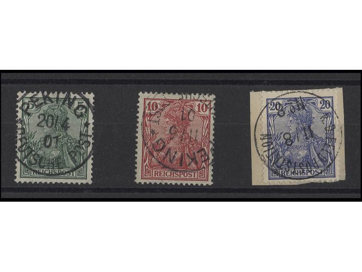 5-20 Pfg. je sauber gestempelt, bzw. 20 Pfg. auf Briefstück, Kabinett, sign. Bothe