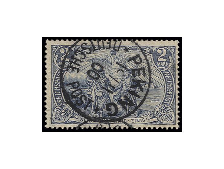 2 M. sauber gestempelt "PEKING 19/11 00", Kabinett, sign. Bothe BPP