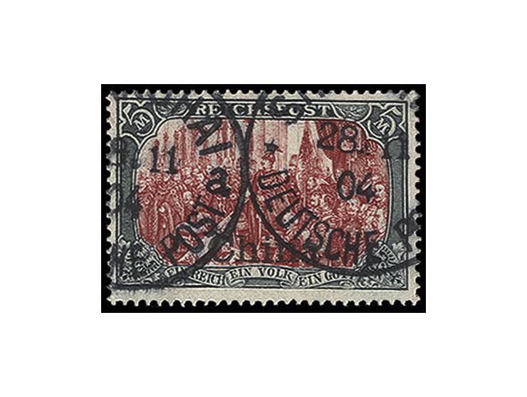 1901, 5 M., Type II, sauber gestempelt, Pracht, sign. Bothe BPP (Mi. 400,-)