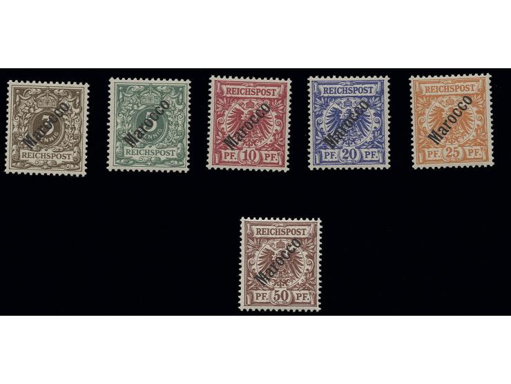 1899, unverausgabte 3-50 Pfg., postfrisch, Kabinett, sign. Bühler mit Fotoattest ex Dr. Rueger