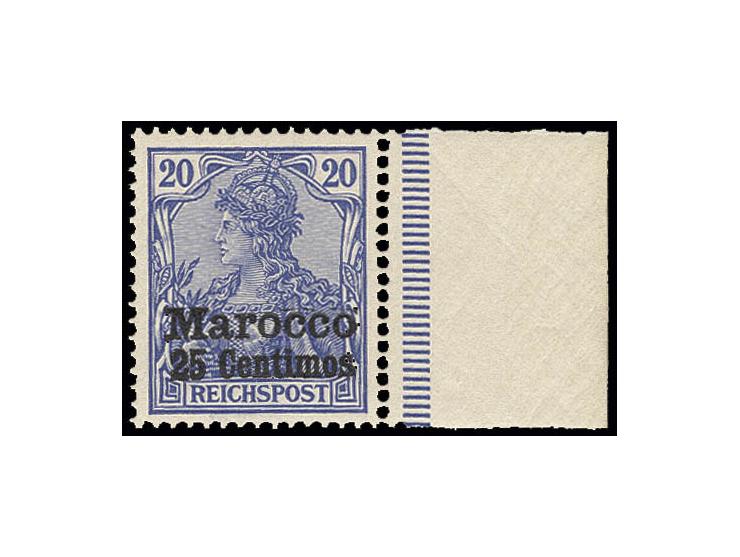 25 C., rechtes Seitenrandstück, postfrisch, Kabinett, sign. Bothe BPP ex Dr. Rueger