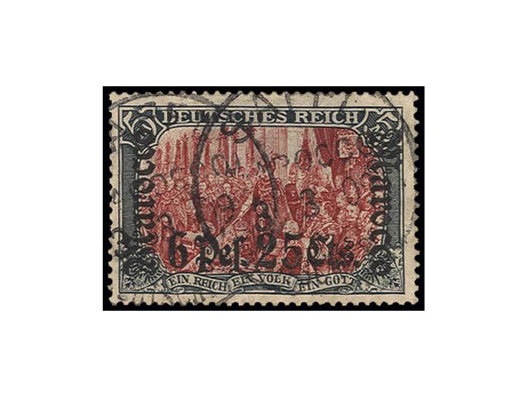 6 Pes. 25 Cts. mit Stempel "SAFFI", Pracht, sign. Bothe BPP (Mi. 400,-)