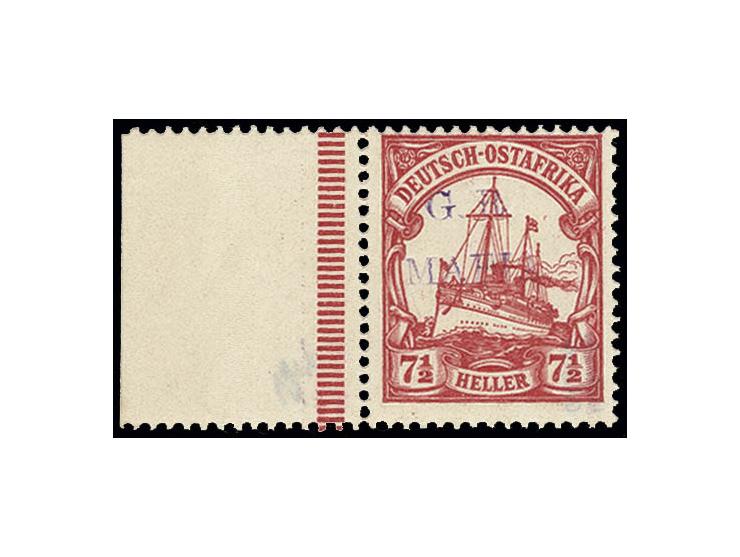 auf 7½ H., linkes Randstück, postfrisch, Kabinett, sign. Hoffmann Giesecke (SG M3C) ex Dr. Rueger