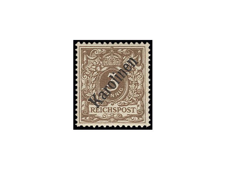 1899, Diagonalaufdruck 3 Pfg., postfrisch, Kabinett, sign. Bothe BPP ex Dr. Rueger