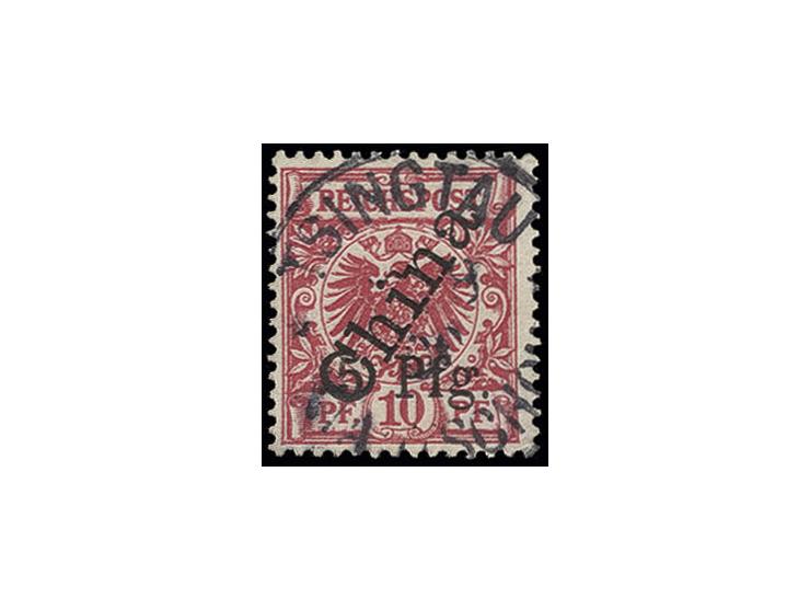 steiler Aufdruck: 5 Pfg. auf 10 Pfg., Aufdruck Type IV, ohne Blaustrich, sauber gestempelt, Kabinett, sign. HK und Bothe