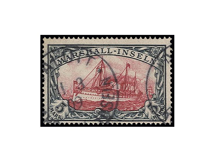 1901, 5 M., sauber gestempelt "JALUIT 11/3 09", Pracht, sign. Bothe BPP (Mi. 600,-)