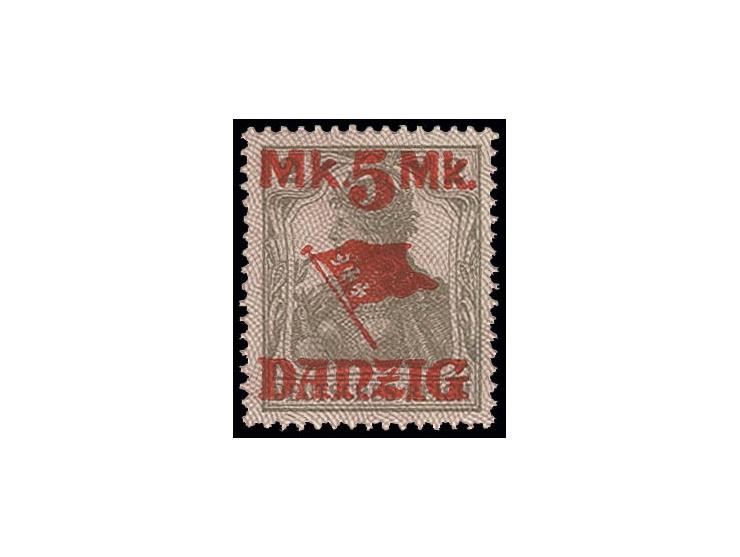 5 M., postfrisch, Kabinett, sign. Kniep BPP und Fotoattest Erdwien BPP ex Dr. Rueger