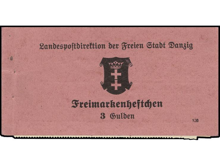 MARKENHEFTCHEN: 1936, 3 G. mit HAN, Heftchenblätter nicht kpl. und die Originalklammer fehlt, alle Zwischenblätter sind vorha