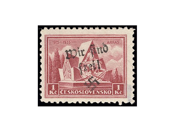 Arras 1 Kc., postfrisch, Kabinett, u.a. sign. Mahr BPP