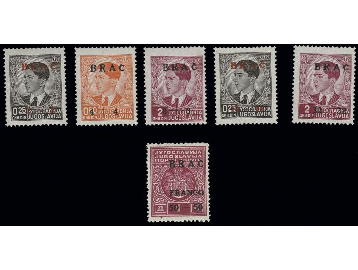 1944, Insel-Nothilfe 2-50 K. kpl, postfrisch, Pracht, sign. 0793 V.E. und Fotoattest Krischke ex Dr. Rueger
