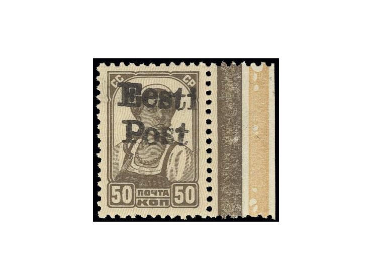 50 K. mit rechtem Bogenrand, postfrisch, Kabinett