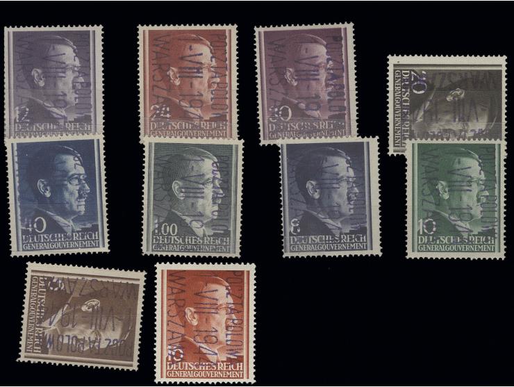 LOKALAUSGABEN: 1944, Warschauer-Aufstand: 6 Gr. bis 1 Zl., 10 Werte postfrisch, Kabinett, sign. E. Krawczyk ex Dr. Rueger