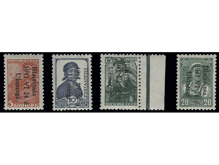 5-20 K., postfrisch, Kabinett, Fotoatteste Klein ex Dr. Rueger