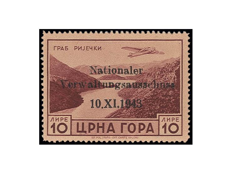 1943, Verwaltungsausschuss 10 L., postfrisch, Kabinett, sign. sowie Fotoattest Krischke ex Dr. Rueger