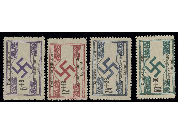 6-60 Pfg. auf gelblichem Papier, ohne Gummi wie verausgabt, Pracht, sign. Sieger, ex Dr. Rueger