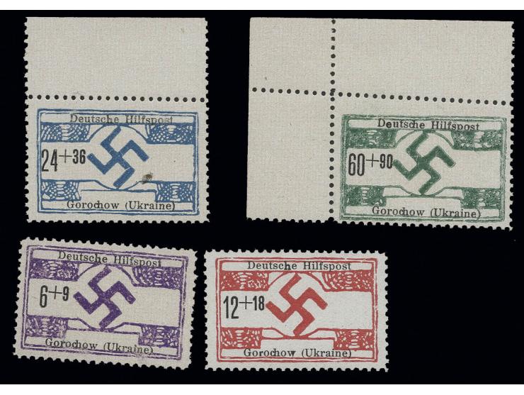 6-60 Pfg. kpl., 12 Pfg. auf x-Papier, Rest auf y-Papier, postfrisch, Pracht
