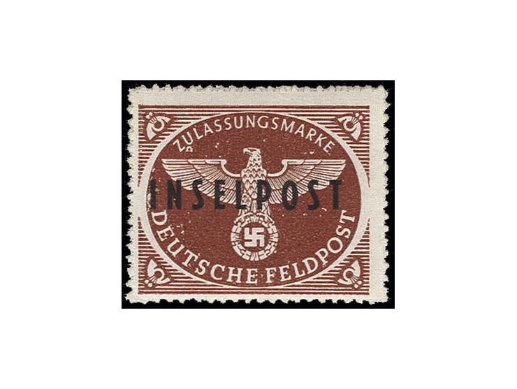 Insel Rhodos braunrot, postfrisch, in sehr guter Erhaltung, u.a. sign. Dr. Oertel und Fotoattest Petry BPP, ex Dr. Rueger
