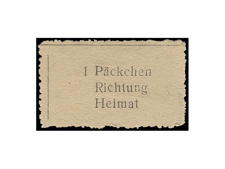 1943, Krim-Päckchenmarke in Type I, ungebraucht ohne Gummi, wie verausgabt, Pracht, sign. und Fotoattest Pickenpack (Mi. 1.60
