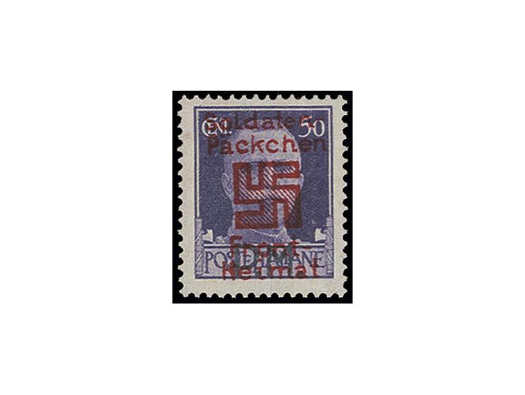 SALONIKI: 1944, 50 C. mit milchigweissem Untergrund, postfrisch, Kabinett, sign. Pickenpack mit Fotoattest Krischke