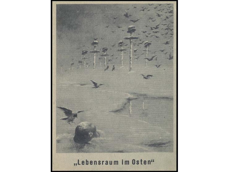 Propagandakarte mit Wertzeicheneindruck 6 Pfg. "Lebensraum im Osten", ungebraucht, sign. Salomon