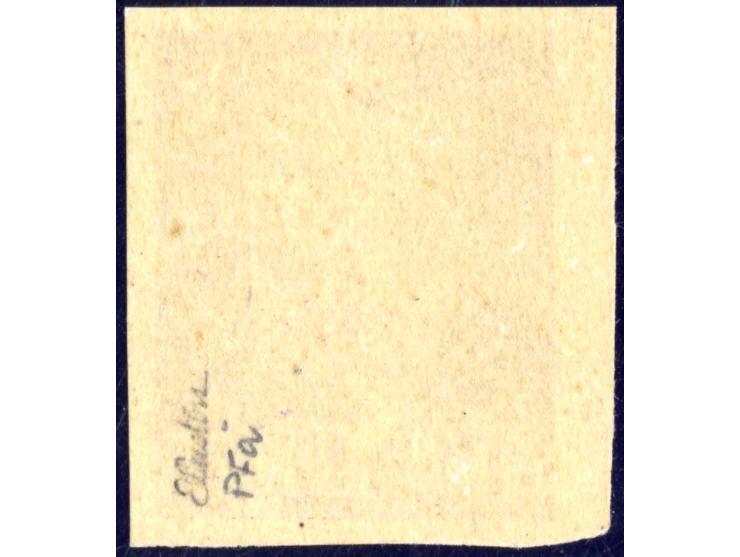 BRITISCHE FÄLSCHUNGEN FÜR DEUTSCHLAND: Himmler 6 Pfg. in Type I ungezähnt, postfrisch mit ganz kleinen Gummifehlern, außerord