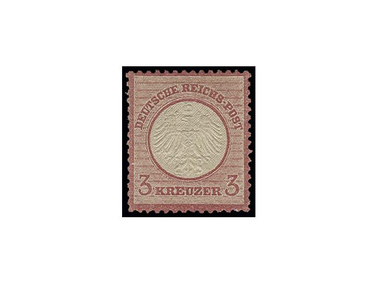 3 Kr. karmin, ungebraucht mit Falzspur, gut geprägt und gezähnt, Kabinett, sign. Dr. Oertel und Fotoattest Krug BPP (Mi. 2.40