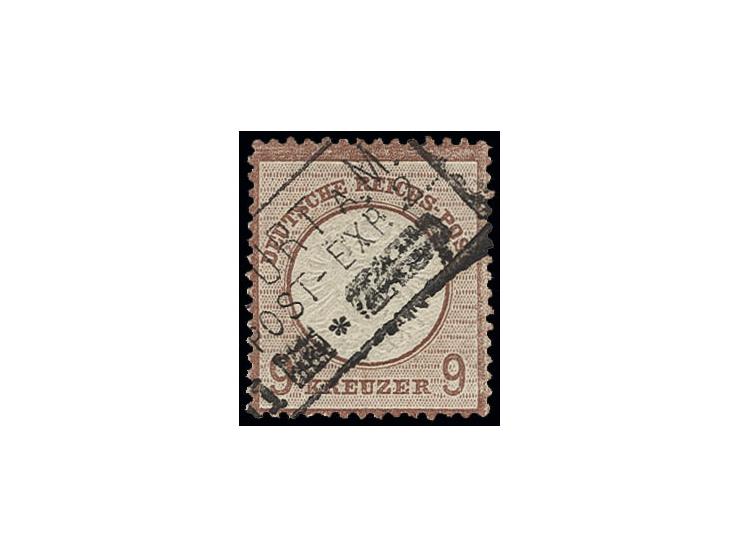 9 Kr. rotbraun mit klarem Preußen-Ra3 "FRANKFURT A.M./STADT-POST-EXP.2.", Kabinett, Fotoattest Sommer BPP (Mi. 650,-)