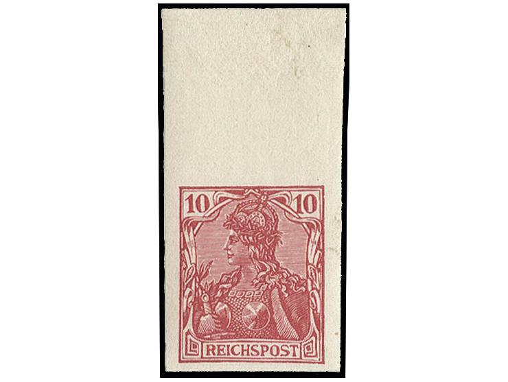 dito, ungezähntes Oberrandstück, farbfrisch, postfrisch, Fotoattest Jäschke-L. BPP, ex Dr. Rueger