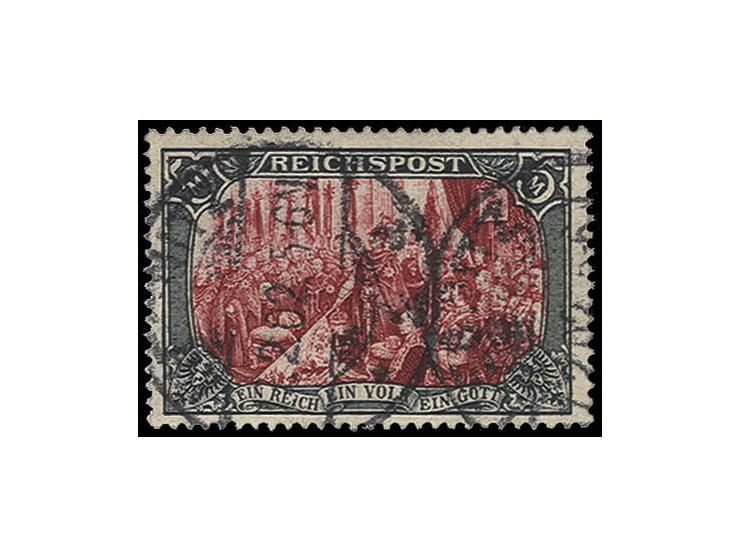 5 M. Type I mit nur weißer Nachmalung, sauber gestempelt, Kabinett, Fotoattest Jäschke-Lantelme BPP (Mi. 800,-)