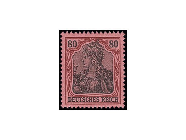 80 Pfg., postfrisch, unsigniert, Kabinett, Fotoattest Jäschke BPP ex Dr. Rueger