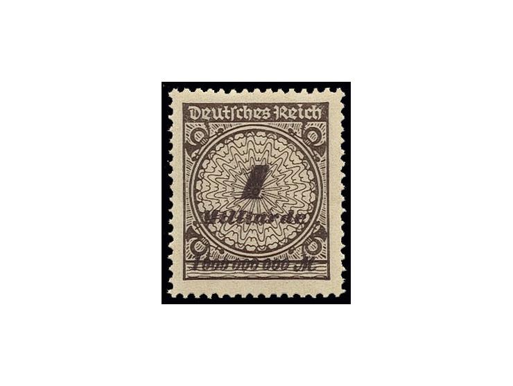 1 Mrd. M. schwärzlichbraun in heller Farbnuance, postfrisch, Kabinett, Fotobefund Zenker BPP (Mi. 1.400,-)