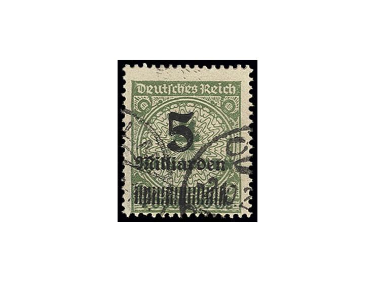 5 Mrd. auf 4 Mio. M. im Walzendruck, gestempelt, Pracht, sign. Infla B (Mi. 400,-)