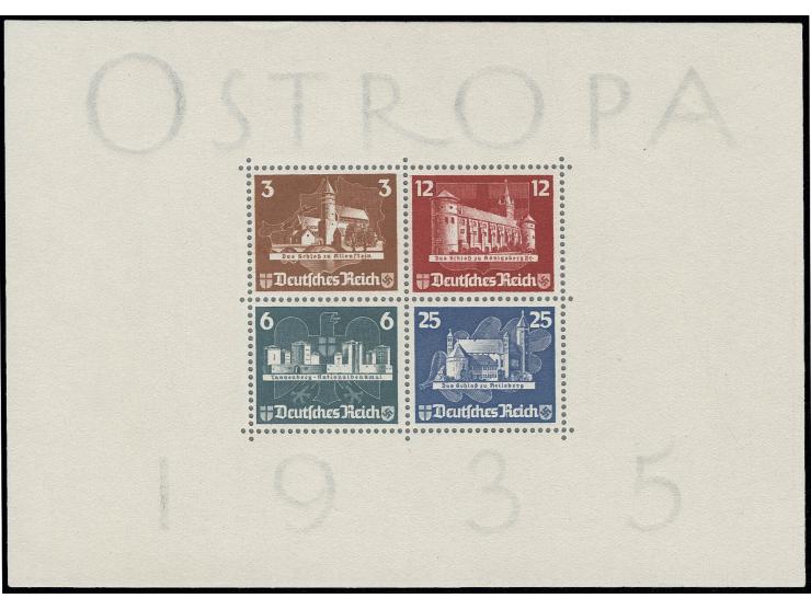 1935, Ostropa-Block, ungebraucht ohne Gummi, Pracht, sign. Schlegel D. BPP (Mi. 1.100,-)