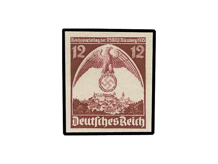 12 Pfg. ungezähnt, postfrisch mit kaum sichbaren minimalen Fingerspuren, sign. Dr. Oertel, Kabinett, ex Dr. Rueger