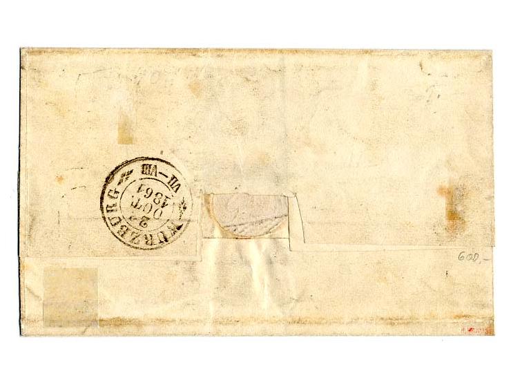 1 Kr. rosa im senkrechten 3er-Streifen, sonst voll- bis meist breitrandig mit gMR "533" und nebengesetztem Halbkreisstempel "