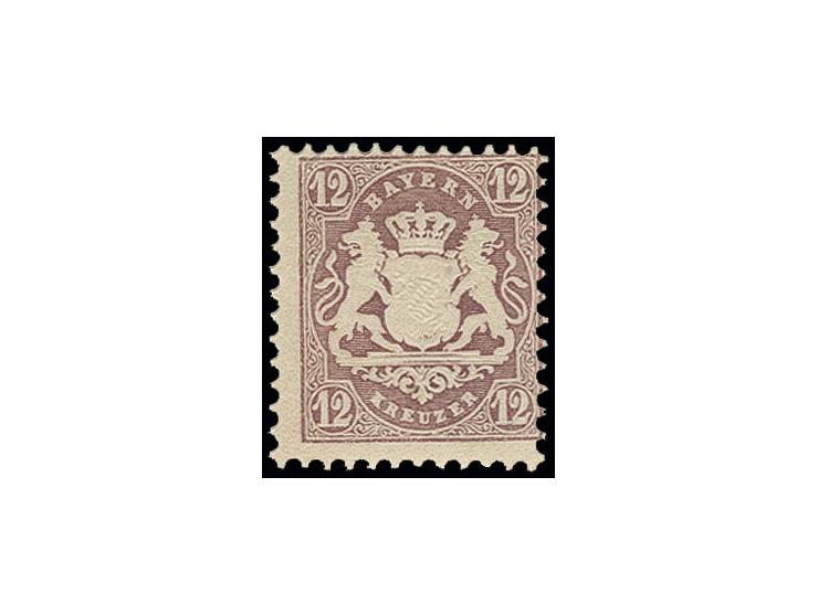 1870/75, Wappen gezähnt, Wz. enge Rauten: 12 Kr. dunkelbraunpurpur, farbfrisch, postfrisch, Kabinett, sign. A. Diena und Foto