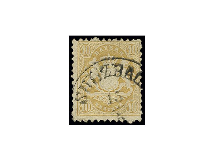 10 Kr. dunkelgelb, farbfrisch mit Ekr. "SULZBACH 15/5", Pracht, Kurzbefund Sem BPP (Mi. 450,-)