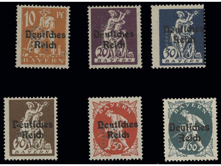 10-60 Pfg., postfrisch, Kabinett, sign. Helbig BPP, ex Dr. Rueger