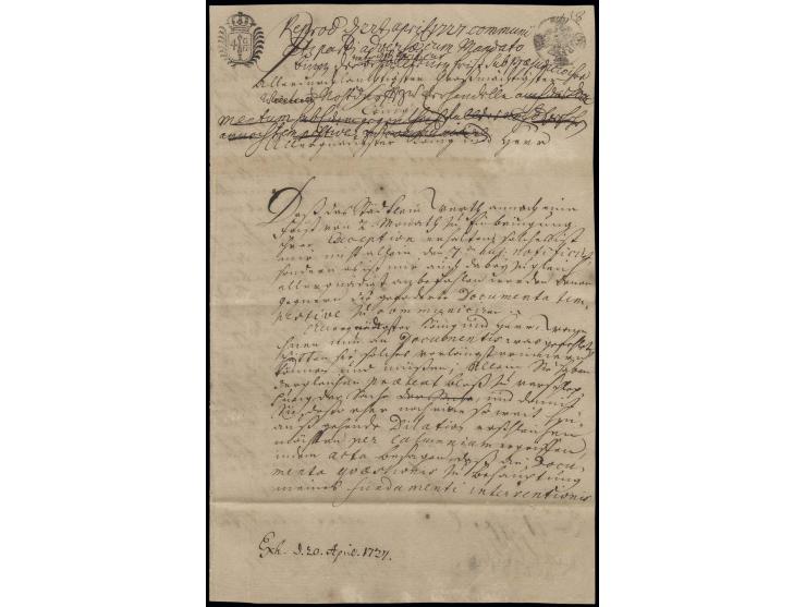 1727, Bittschreiben von Alexander H. Graf von Wartensleben (1650-1734), hochrangiger Offizier, seit 1702 in preußischen Diens