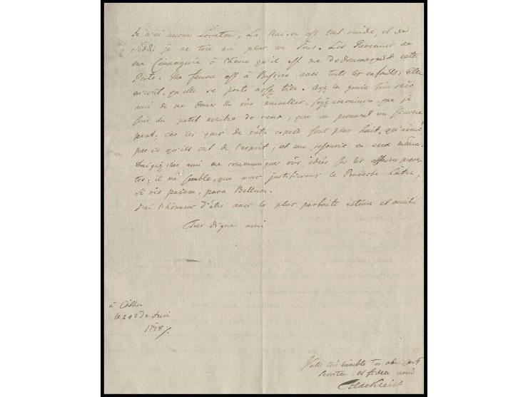 Bayerischer Erbfolgekrieg: 1778, Schreiben des Oberstleutnant Franz Kasimir von Kleist (1736-1808) vom 24. Juli an einen Graf